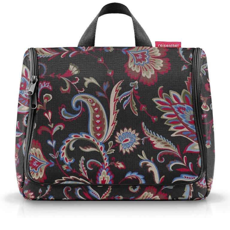 Kulturbeutel Toiletbag XL zum Aufhängen Paisley Black, Farbe: anthrazit, Marke: Reisenthel, EAN: 4012013731341, Abmessungen in cm: 28x25x10, Bild 2 von 4