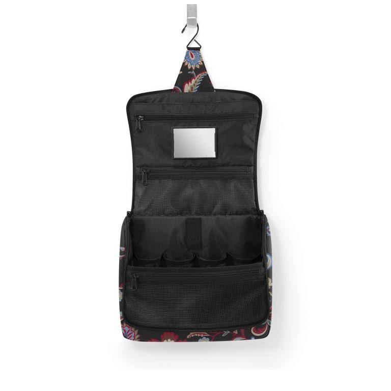 Kulturbeutel Toiletbag XL zum Aufhängen Paisley Black, Farbe: anthrazit, Marke: Reisenthel, EAN: 4012013731341, Abmessungen in cm: 28x25x10, Bild 3 von 4