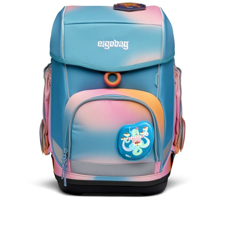 Schulranzen Cubo Splash Limited Edition Set 5-teilig UrlaubsfieBär, Farbe: blau/petrol, Marke: Ergobag, EAN: 4057081151950, Abmessungen in cm: 25x40x28, Bild 2 von 6