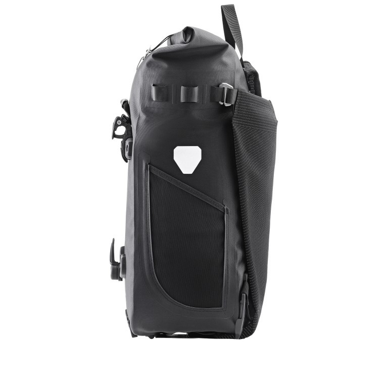 Fahrradtasche / Rucksack Vario High Visibility Volumen 26 Liter Black Reflective, Farbe: schwarz, Marke: Ortlieb, EAN: 4013051055673, Abmessungen in cm: 31x47x22, Bild 10 von 14