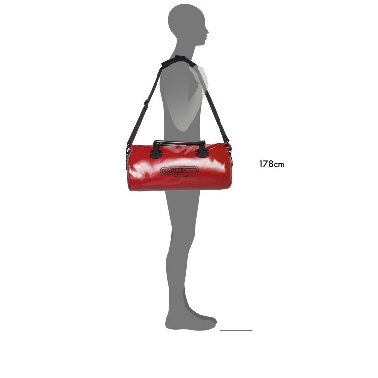 Reisetasche Rack-Pack Volumen 31 Liter Red, Farbe: rot/weinrot, Marke: Ortlieb, EAN: 4013051001052, Abmessungen in cm: 54x30x27, Bild 3 von 8