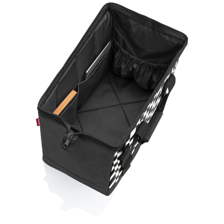 Reisetasche Op-Art Allrounder L Schwarz, Farbe: schwarz, Marke: Reisenthel, EAN: 4012013731907, Abmessungen in cm: 48x39.5x29, Bild 3 von 3