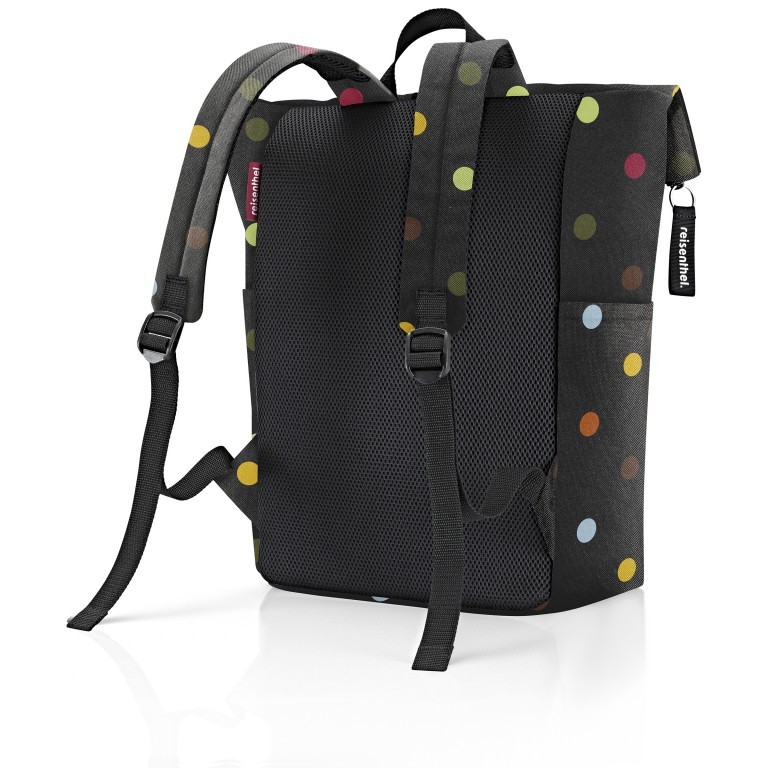 Rucksack Rolltop Backpack mit Laptopfach 15,6 Zoll Dots, Farbe: bunt, Marke: Reisenthel, EAN: 4012013733093, Abmessungen in cm: 43x43x17, Bild 2 von 3