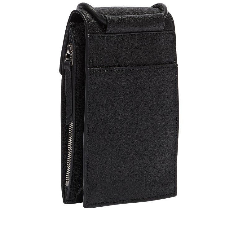 Umhängetasche Classics Mobile Pouch Black, Farbe: schwarz, Marke: Liebeskind Berlin, EAN: 4099593109692, Abmessungen in cm: 10x17.5x2.5, Bild 2 von 5