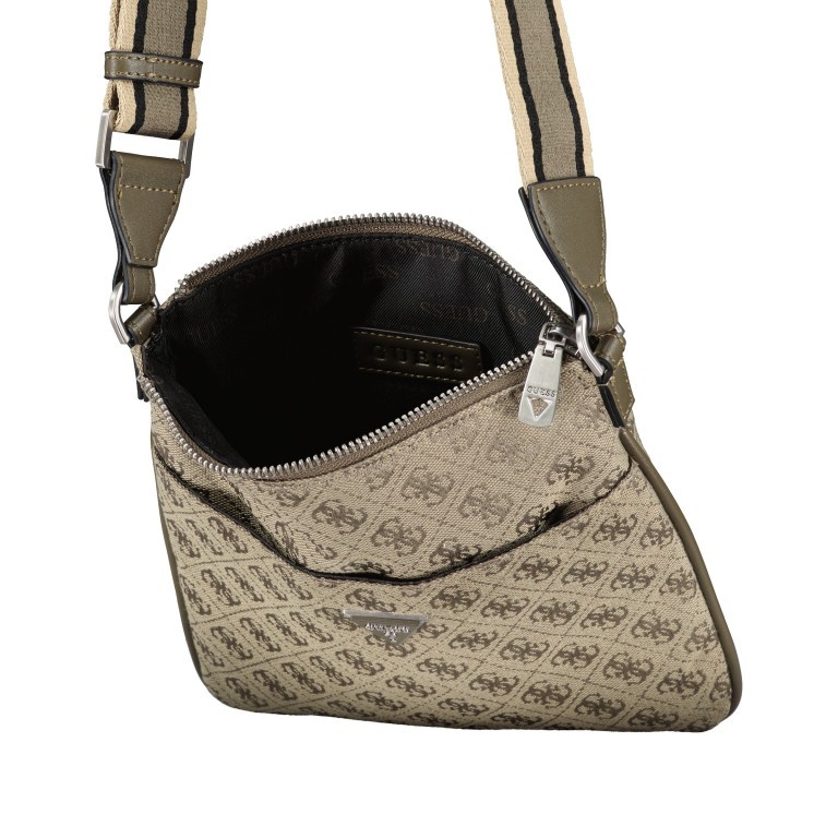 Umhängetasche Strave Sand Green, Farbe: grün/oliv, Marke: Guess, EAN: 7622078995823, Abmessungen in cm: 21x22x2, Bild 5 von 5
