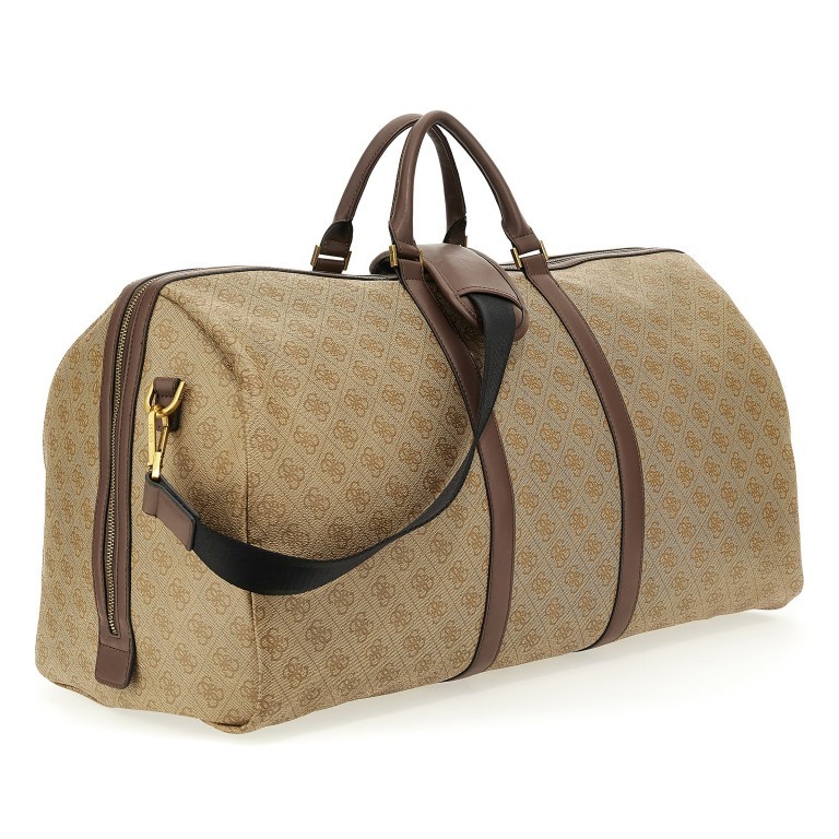 Reisetasche Vezzola Eco Weekender L Beige Brown, Farbe: cognac, Marke: Guess, EAN: 7622078033921, Abmessungen in cm: 60x31x28, Bild 3 von 4