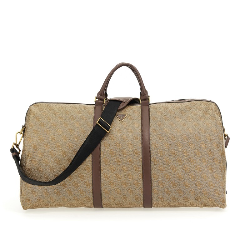 Reisetasche Vezzola Eco Weekender L Beige Brown, Farbe: cognac, Marke: Guess, EAN: 7622078033921, Abmessungen in cm: 60x31x28, Bild 1 von 4