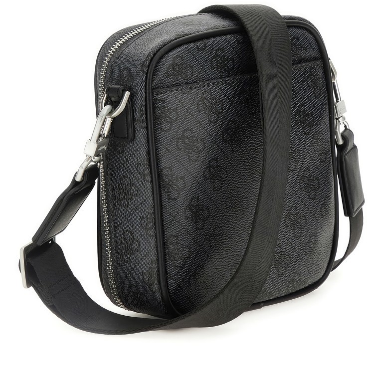 Umhängetasche Vezzola Smart Crossbag S Black, Farbe: schwarz, Marke: Guess, EAN: 7622078030524, Abmessungen in cm: 17x20x6, Bild 2 von 5