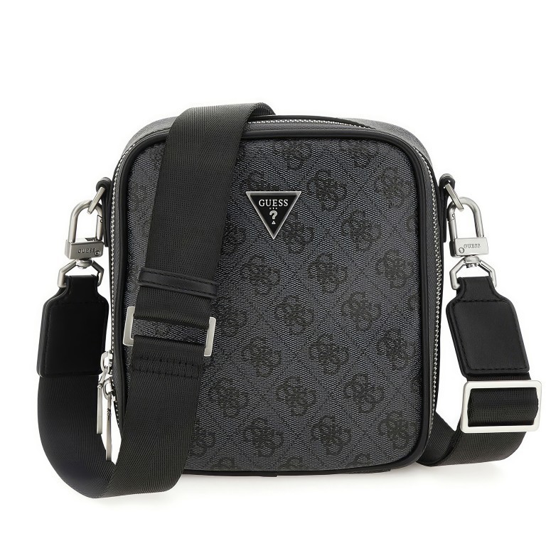 Umhängetasche Vezzola Smart Crossbag S Black, Farbe: schwarz, Marke: Guess, EAN: 7622078030524, Abmessungen in cm: 17x20x6, Bild 1 von 5