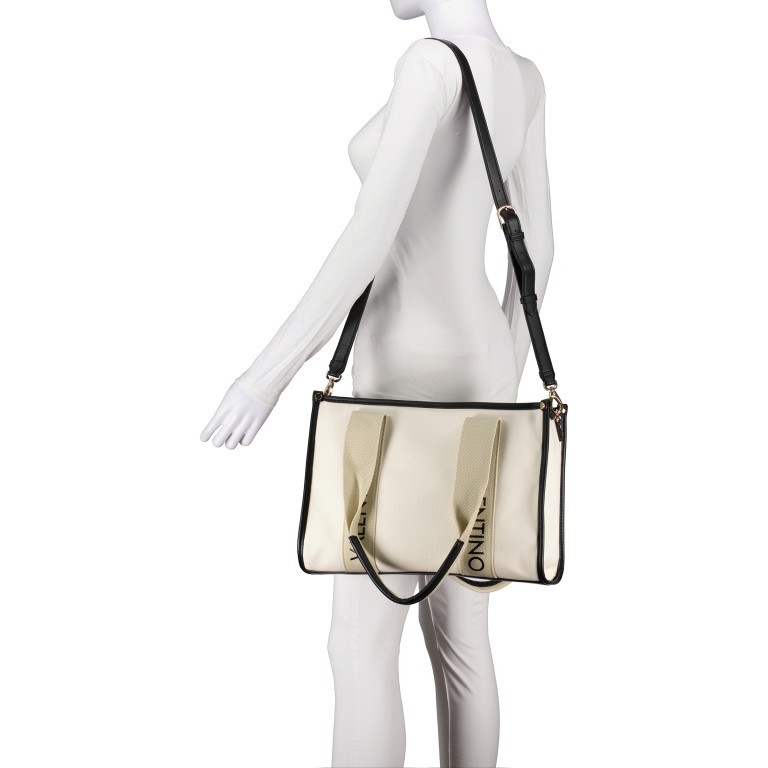 Shopper Candle Naturale Nero, Farbe: beige, Marke: Valentino Bags, EAN: 8054942030788, Abmessungen in cm: 36x26x15, Bild 5 von 7
