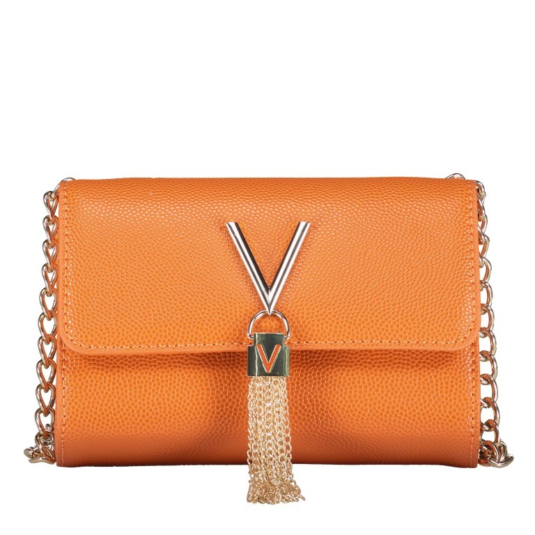 Umhängetasche Divina Arancio, Farbe: orange, Marke: Valentino Bags, EAN: 8054942005526, Abmessungen in cm: 17.5x11.5x6, Bild 1 von 6