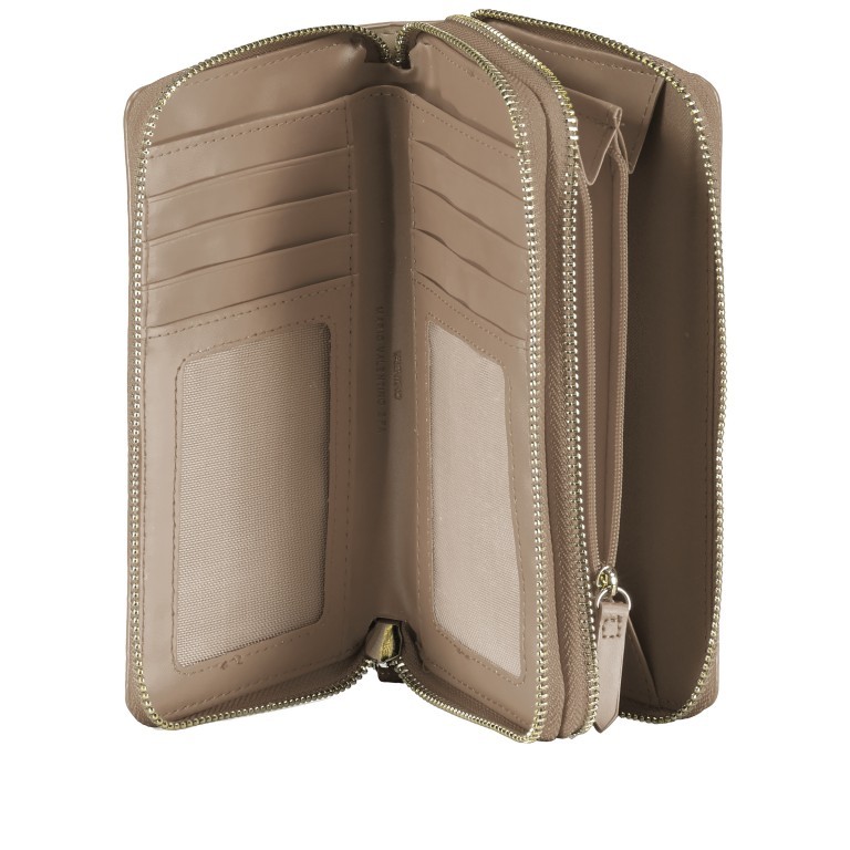 Geldbörse Divina Taupe, Farbe: taupe/khaki, Marke: Valentino Bags, EAN: 8058043887326, Abmessungen in cm: 19x11x3, Bild 4 von 5