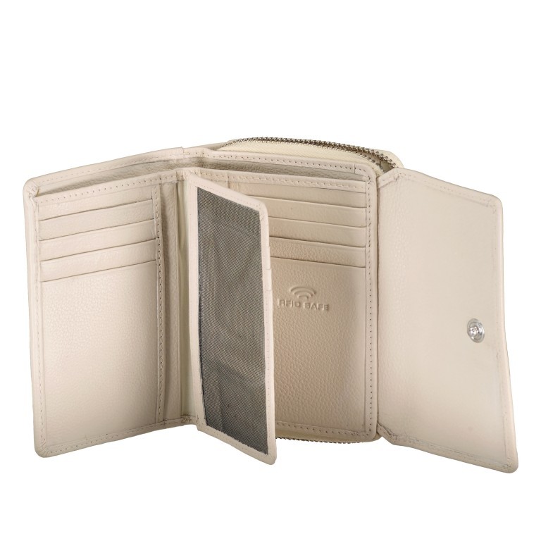 Geldbörse Luise 451 Beige, Farbe: beige, Marke: Flanigan, EAN: 4066727002860, Abmessungen in cm: 13x9.5x3.5, Bild 4 von 5