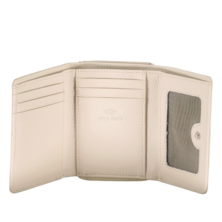 Geldbörse Luise 454 mit RFID-Schutz Beige, Farbe: beige, Marke: Flanigan, EAN: 4066727002952, Abmessungen in cm: 11x8.5x4, Bild 4 von 5