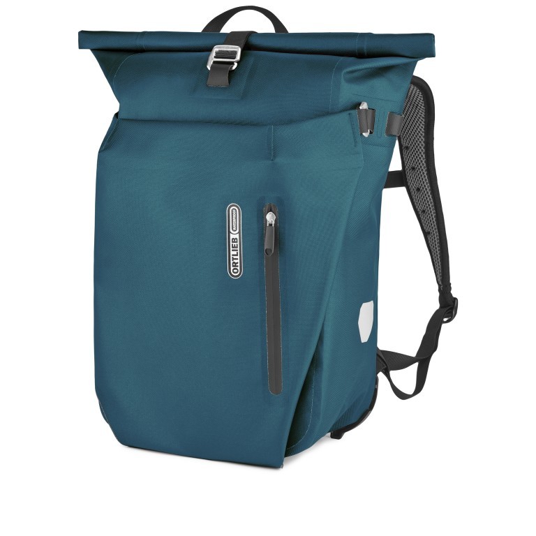 Fahrradtasche Vario PS Rucksack mit Hinterrad-Aufhängesystem Volumen 20 Liter Petrol, Farbe: blau/petrol, Marke: Ortlieb, EAN: 4013051056212, Abmessungen in cm: 31x45x18, Bild 1 von 8