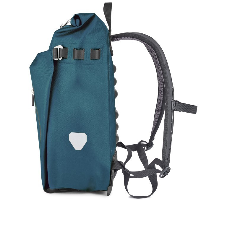 Fahrradtasche Vario PS Rucksack mit Hinterrad-Aufhängesystem Volumen 20 Liter Petrol, Farbe: blau/petrol, Marke: Ortlieb, EAN: 4013051056212, Abmessungen in cm: 31x45x18, Bild 3 von 8