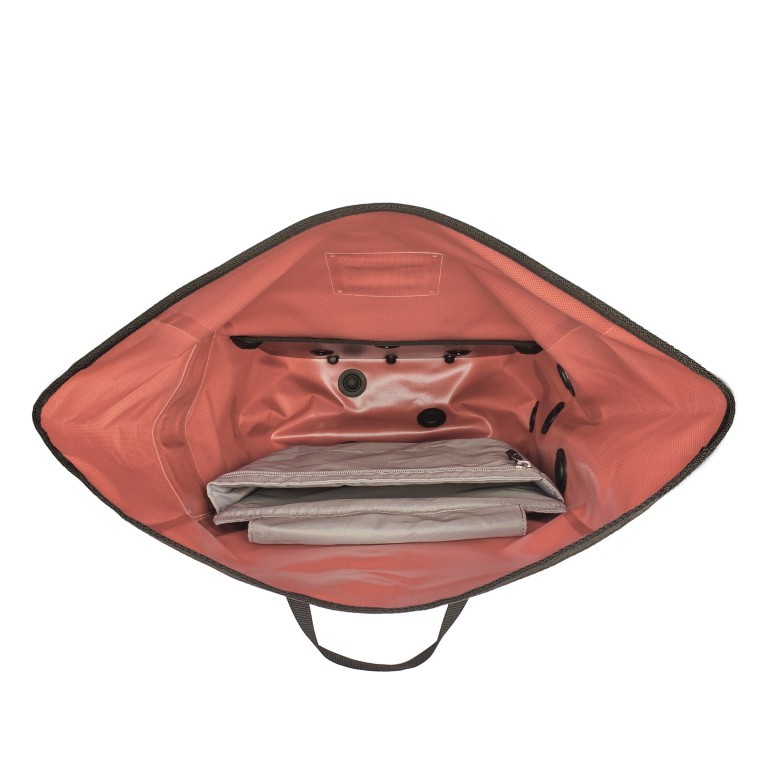 Fahrradtasche / Rucksack Vario Volumen 20 Liter Rooibos, Farbe: rot/weinrot, Marke: Ortlieb, EAN: 4013051056229, Abmessungen in cm: 31x45x18, Bild 8 von 8