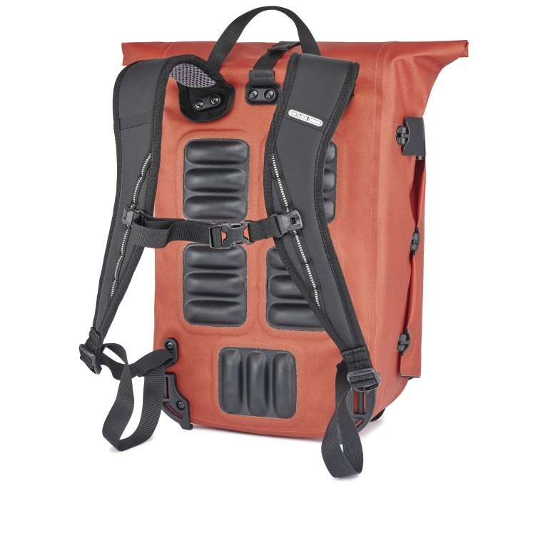 Fahrradtasche / Rucksack Vario Volumen 20 Liter Rooibos, Farbe: rot/weinrot, Marke: Ortlieb, EAN: 4013051056229, Abmessungen in cm: 31x45x18, Bild 4 von 8