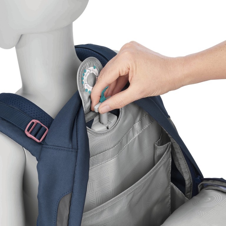 Rucksack Mate 30 Liter Bubble Dreams, Farbe: blau/petrol, Marke: Coocazoo, EAN: 4047443495662, Abmessungen in cm: 30x44x23, Bild 4 von 9