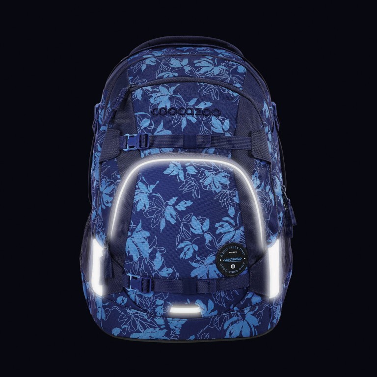 Rucksack Mate Tropical Night, Farbe: blau/petrol, Marke: Coocazoo, EAN: 4047443495754, Abmessungen in cm: 30x44x23, Bild 9 von 9