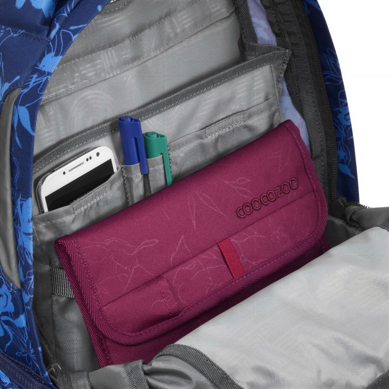 Rucksack Joker Tropical Night, Farbe: blau/petrol, Marke: Coocazoo, EAN: 4047443495839, Abmessungen in cm: 30x42x20, Bild 6 von 11