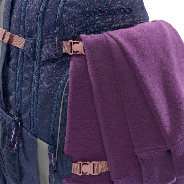 Rucksack Porter erweiterbar Sweet Rose, Farbe: blau/petrol, Marke: Coocazoo, EAN: 4047443495853, Abmessungen in cm: 30x44x23, Bild 10 von 11