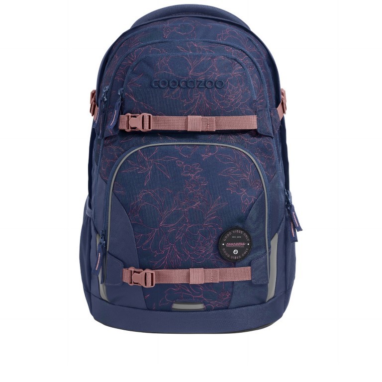 Rucksack Porter erweiterbar Sweet Rose, Farbe: blau/petrol, Marke: Coocazoo, EAN: 4047443495853, Abmessungen in cm: 30x44x23, Bild 1 von 11