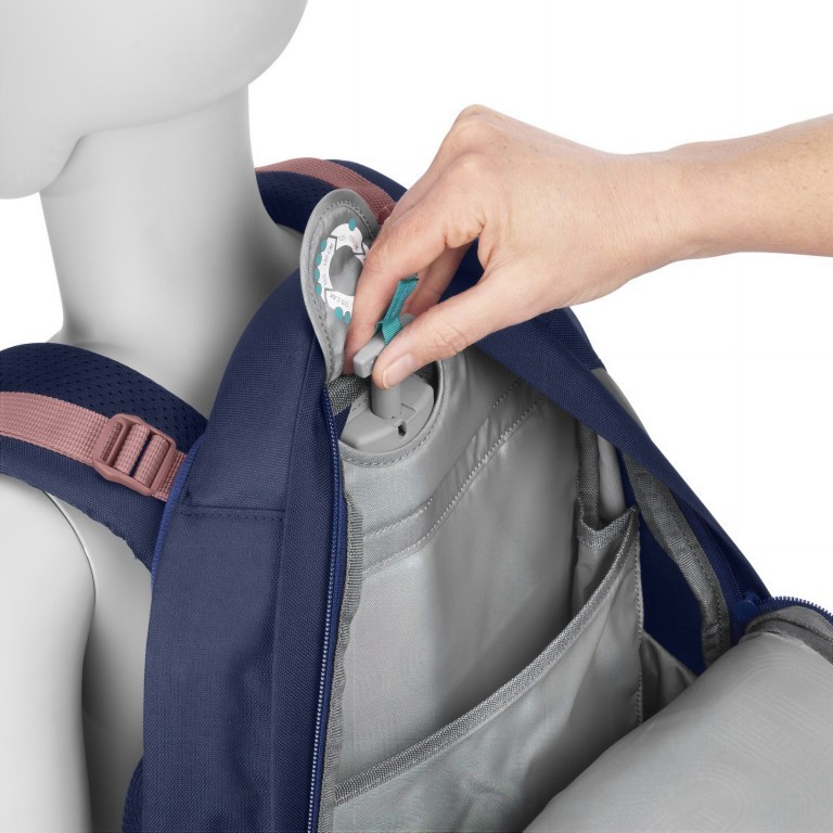 Rucksack Porter erweiterbar Sweet Rose, Farbe: blau/petrol, Marke: Coocazoo, EAN: 4047443495853, Abmessungen in cm: 30x44x23, Bild 4 von 11