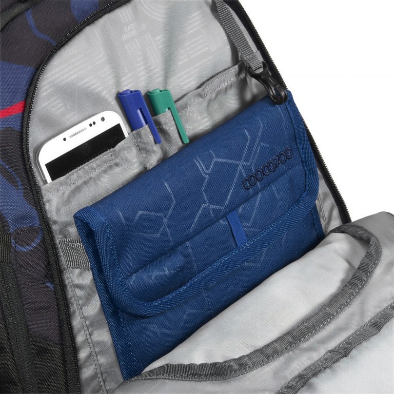 Rucksack Porter erweiterbar Lava Lines, Farbe: anthrazit, Marke: Coocazoo, EAN: 4047443495891, Abmessungen in cm: 30x44x23, Bild 3 von 11