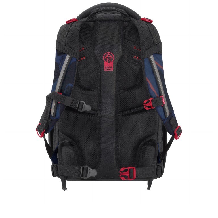 Rucksack Porter erweiterbar Lava Lines, Farbe: anthrazit, Marke: Coocazoo, EAN: 4047443495891, Abmessungen in cm: 30x44x23, Bild 2 von 11