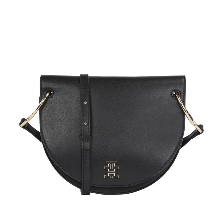 Umhängetasche Chic Saddle Bag Black, Farbe: schwarz, Marke: Tommy Hilfiger, EAN: 8720644248560, Abmessungen in cm: 23.5x19.5x7.5, Bild 1 von 4