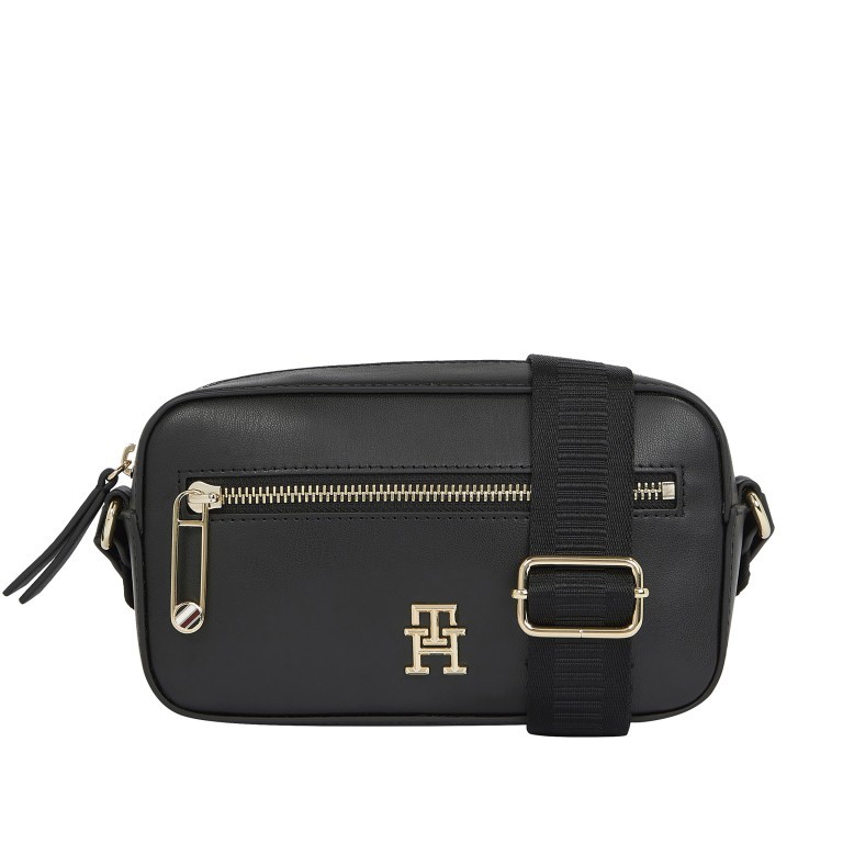 Umhängetasche Iconic Camera Bag Black, Farbe: schwarz, Marke: Tommy Hilfiger, EAN: 8720644246382, Abmessungen in cm: 21x12x7, Bild 1 von 5