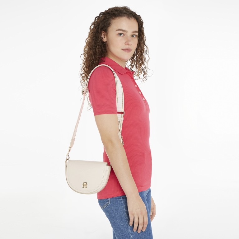Umhängetasche City Summer Saddle Bag Sugarcane, Farbe: beige, Marke: Tommy Hilfiger, EAN: 8720644241547, Abmessungen in cm: 20x15.5x6, Bild 3 von 4