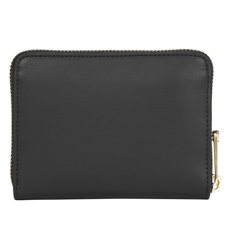 Geldbörse Iconic Medium Wallet with Zip Around Black, Farbe: schwarz, Marke: Tommy Hilfiger, EAN: 8720644244906, Abmessungen in cm: 13x10x2.5, Bild 2 von 3