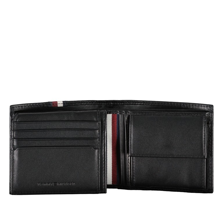 Geldbörse Premium Leather CC Flap and Coin Black, Farbe: schwarz, Marke: Tommy Hilfiger, EAN: 8720644244791, Abmessungen in cm: 11.5x10x2.5, Bild 3 von 4