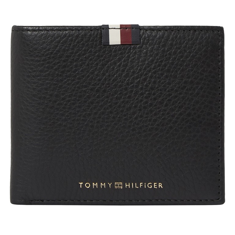 Geldbörse Premium Leather CC Flap and Coin Black, Farbe: schwarz, Marke: Tommy Hilfiger, EAN: 8720644244791, Abmessungen in cm: 11.5x10x2.5, Bild 1 von 4
