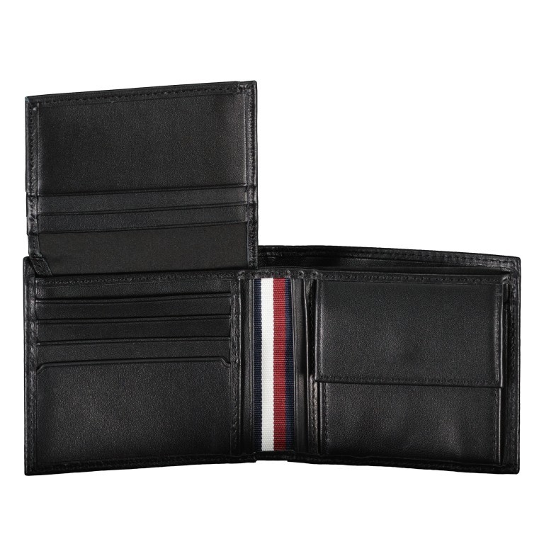 Geldbörse Premium Leather CC Flap and Coin Black, Farbe: schwarz, Marke: Tommy Hilfiger, EAN: 8720644244791, Abmessungen in cm: 11.5x10x2.5, Bild 4 von 4