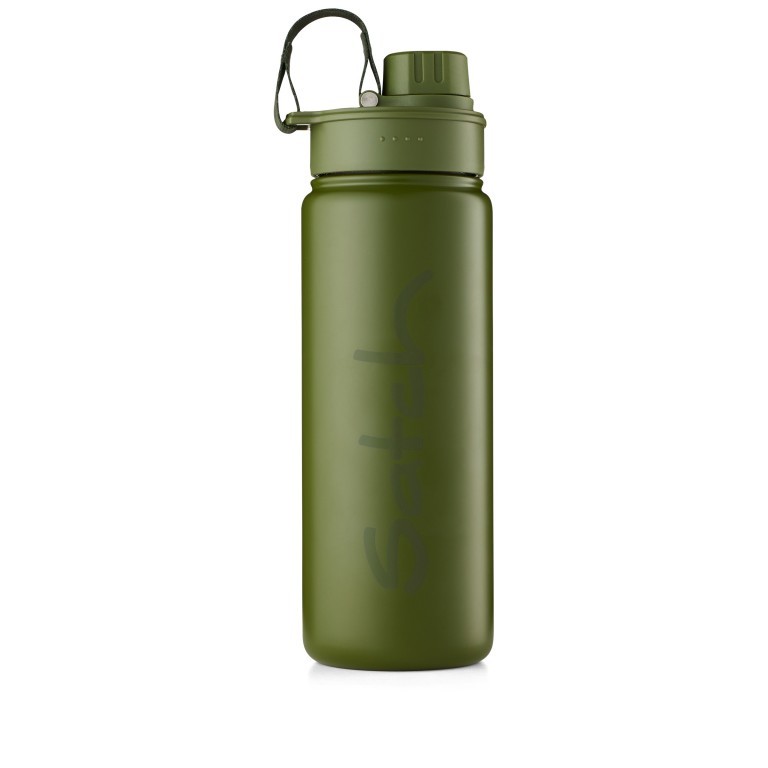 Trinkflasche Edelstahl Olive, Farbe: grün/oliv, Marke: Satch, EAN: 4057081168620, Abmessungen in cm: 7x23.5x7, Bild 1 von 5
