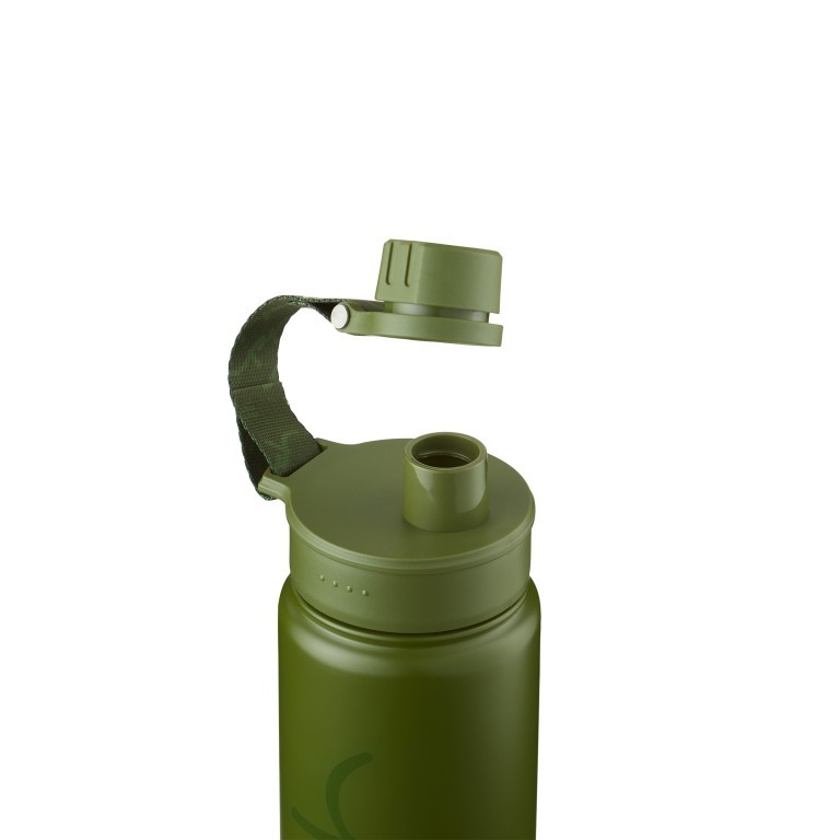 Trinkflasche Edelstahl Olive, Farbe: grün/oliv, Marke: Satch, EAN: 4057081168620, Abmessungen in cm: 7x23.5x7, Bild 3 von 5