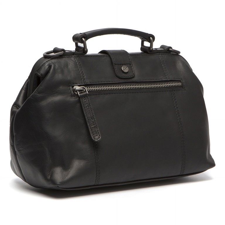 Handtasche Rachael mit Bügelverschluss Black, Farbe: schwarz, Marke: The Chesterfield Brand, EAN: 8719241017808, Abmessungen in cm: 24x17x13, Bild 2 von 7