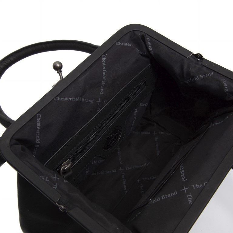 Handtasche Chili Black, Farbe: schwarz, Marke: The Chesterfield Brand, EAN: 8719241092478, Abmessungen in cm: 23x20x12, Bild 3 von 5