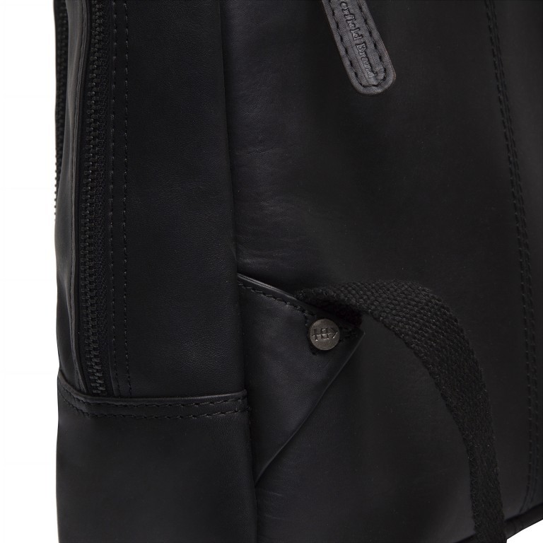Rucksack Mykonos mit Laptopfach 13 Zoll Black, Farbe: schwarz, Marke: The Chesterfield Brand, EAN: 8719241091877, Abmessungen in cm: 27x30x11, Bild 4 von 5