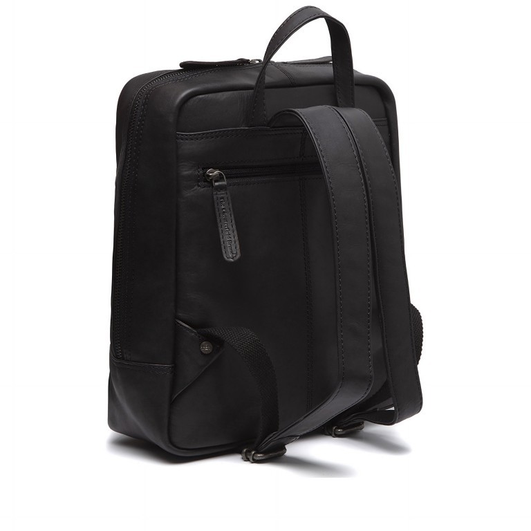 Rucksack Mykonos mit Laptopfach 13 Zoll Black, Farbe: schwarz, Marke: The Chesterfield Brand, EAN: 8719241091877, Abmessungen in cm: 27x30x11, Bild 2 von 5