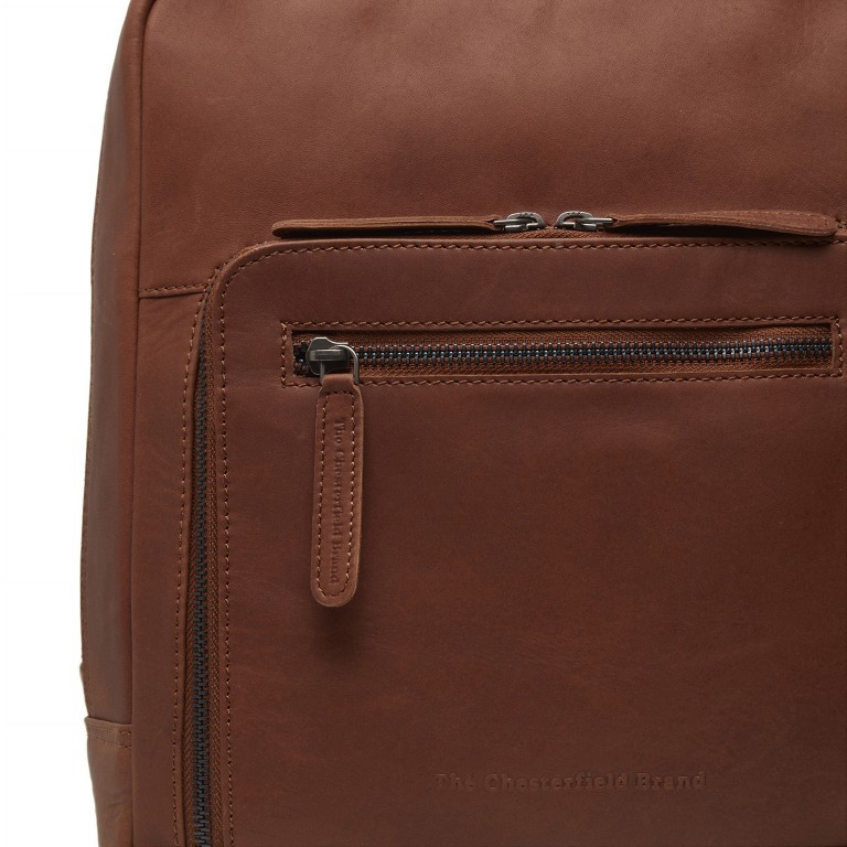 Rucksack Mykonos mit Laptopfach 13 Zoll Cognac, Farbe: cognac, Marke: The Chesterfield Brand, EAN: 8719241091938, Abmessungen in cm: 27x30x11, Bild 5 von 5