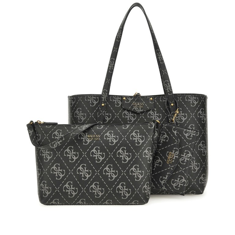 Shopper Eco Brenton Reversible Tote Coal Logo, Farbe: anthrazit, Marke: Guess, EAN: 0190231707813, Abmessungen in cm: 36x27x13, Bild 1 von 9