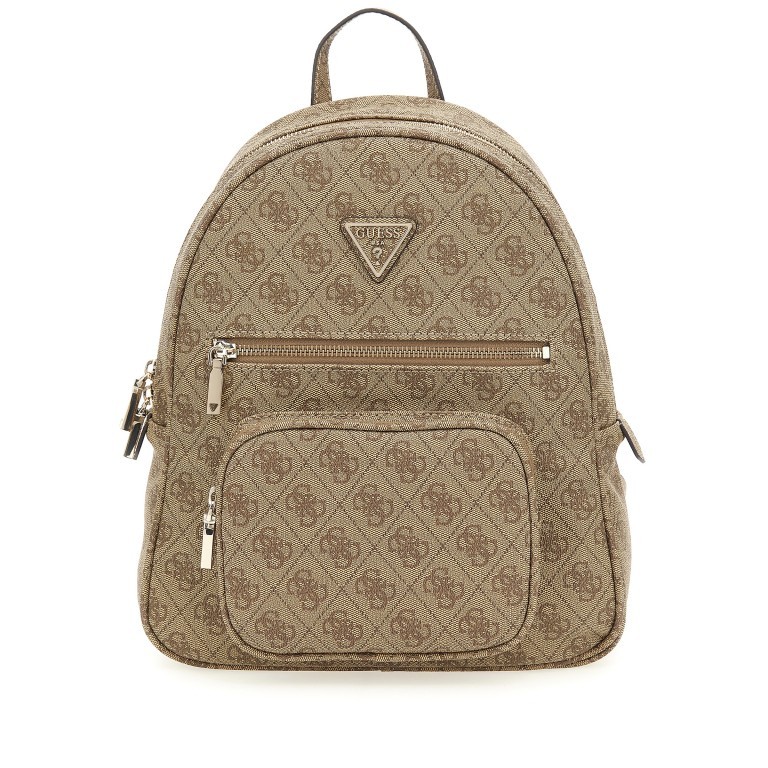 Rucksack Eco Elements Backpack 4g-logo Latte Logo, Farbe: beige, Marke: Guess, EAN: 0190231703693, Abmessungen in cm: 26x32x12, Bild 1 von 5