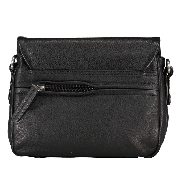 Umhängetasche Black, Farbe: schwarz, Marke: Hausfelder Manufaktur, EAN: 4065646015197, Abmessungen in cm: 18x16x7, Bild 3 von 6