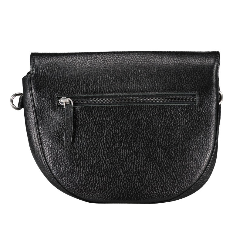 Umhängetasche Black, Farbe: schwarz, Marke: Hausfelder Manufaktur, EAN: 4065646015050, Abmessungen in cm: 25x20.5x6, Bild 3 von 6