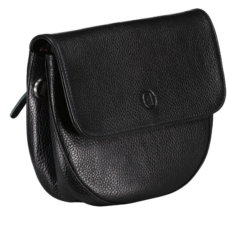 Umhängetasche Black, Farbe: schwarz, Marke: Hausfelder Manufaktur, EAN: 4065646015050, Abmessungen in cm: 25x20.5x6, Bild 2 von 6