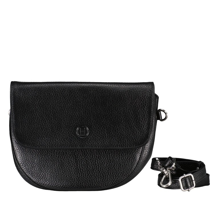 Umhängetasche Black, Farbe: schwarz, Marke: Hausfelder Manufaktur, EAN: 4065646015050, Abmessungen in cm: 25x20.5x6, Bild 1 von 6